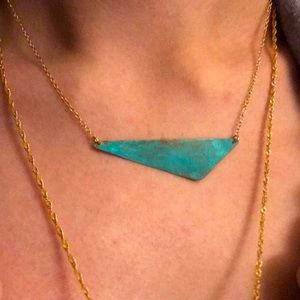 New! cute aqua color necklace